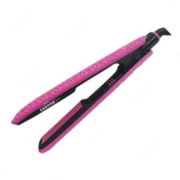 Geepas Silicon Hair Straightener, GH8704, 32W, 180 Deg.C, Purple