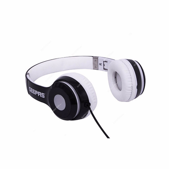 Geepas Over the Ear Stereo Headphone With Mic, GHP4709, 105dB, Black