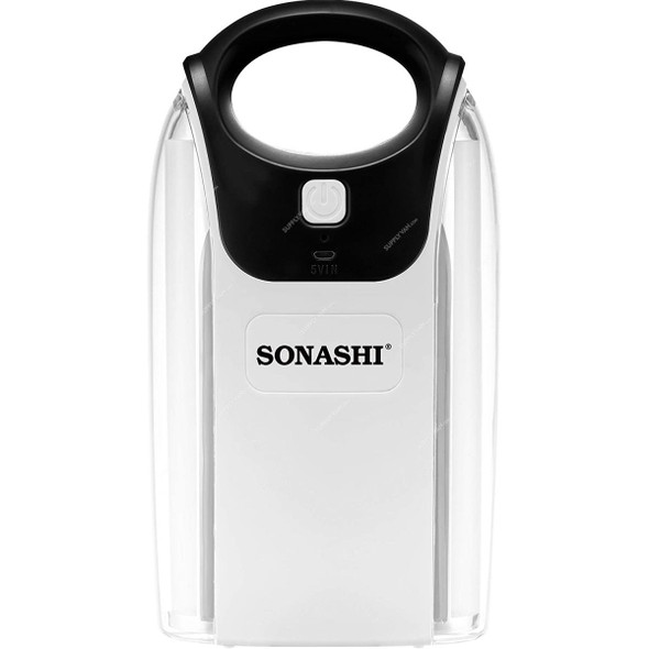 Sonashi Rechargeable 2 Side Lantern, SEL-686, 1800mAh, Black/White