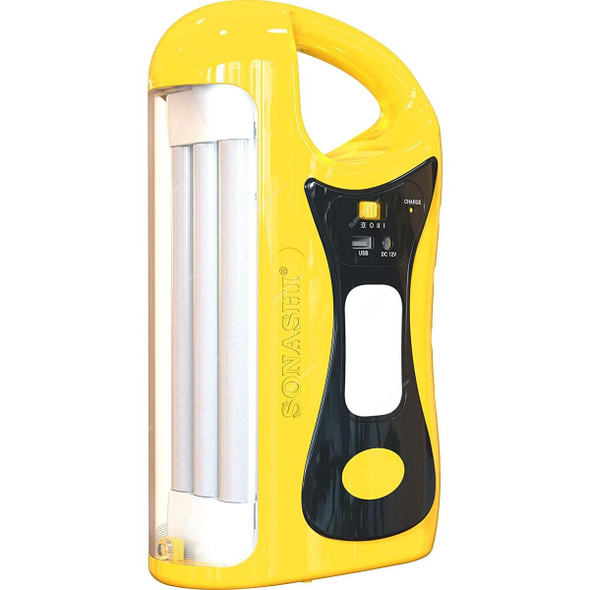 Sonashi Rechargeable Emergency Lantern, SEL-721, 4.5Ah, Yellow