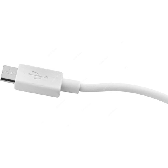 Geepas Micro USB Cable, GC1962, USB Type-A to Micro-USB, White