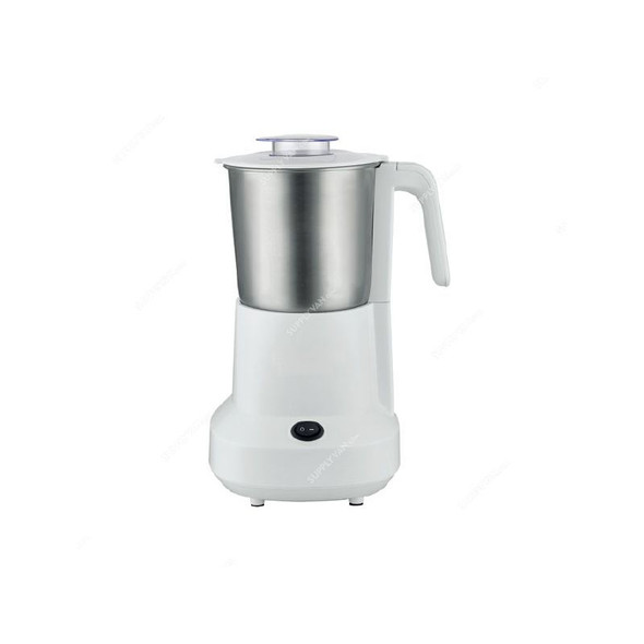 Geepas Coffee Grinder, GCG6105, Stainless Steel, 450W, 300GM, White/Silver