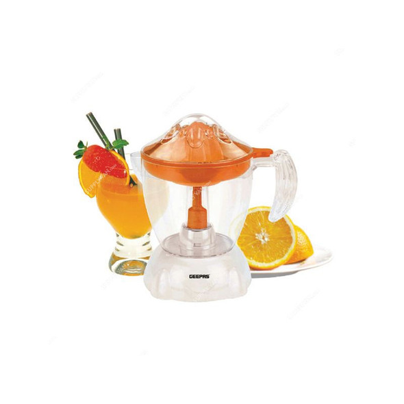 Geepas Citrus Juicer, GCJ9900, Plastic, 40W, 1 Ltr, Clear