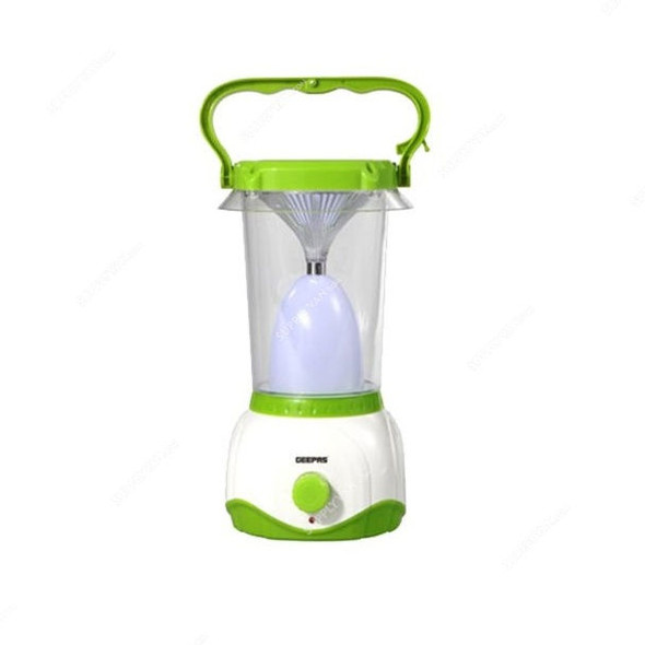 Geepas Rechargeable LED Lantern, GE5701, 1600mAh, Green