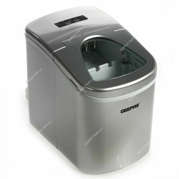 Geepas Portable Automatic Ice Maker, GIM63015UK, 100W, 2.2 Ltrs, Silver