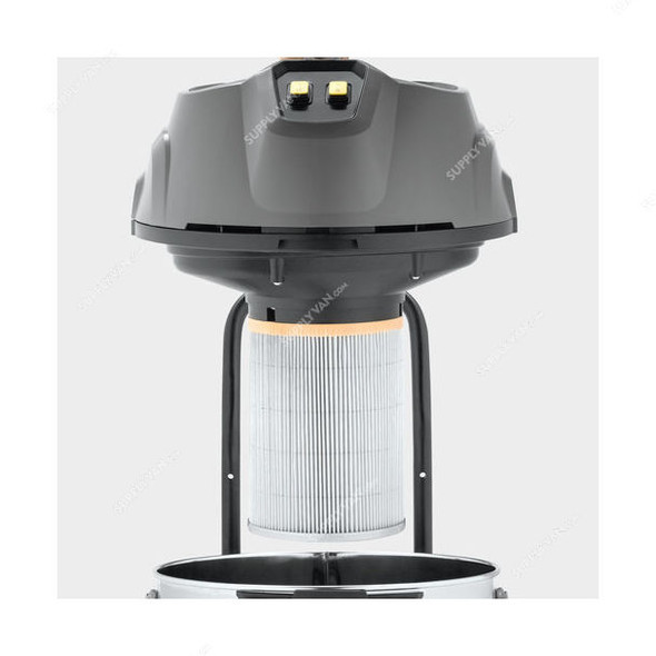 Karcher NT 90/2 Me Classic Wet and Dry Vacuum Cleaner, 16677010, 225 Mbar, 2300W, 90 Ltrs Tank Capacity, Black/Silver