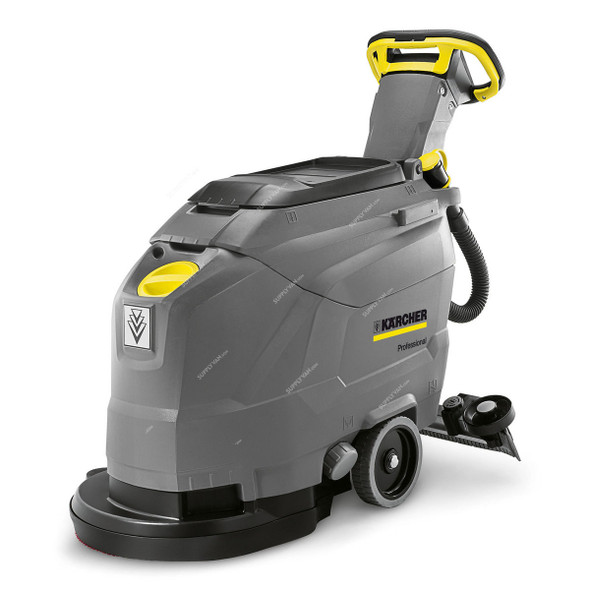 Karcher BD 43/25 C Bp Pack Walk Behind Scrubber Drier, 15154030, 1100W, 180 RPM, 25 Ltrs Tank Capacity, Grey Karcher BD 43/25 C Bp Pack Walk Behind Scrubber Drier, 15154030, 1100W, 180 RPM, 25 Ltrs Tank Capacity, Grey