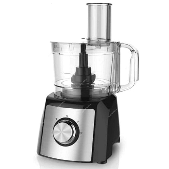 Geepas Mixed Mini Food Processor, GMC42011, 1200W, 1.2 Ltrs, Black/Silver