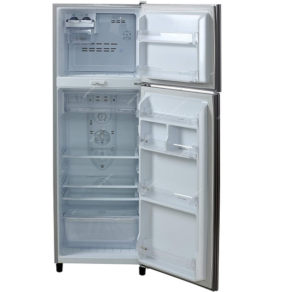 Geepas Double Door Refrigerator, GRF2805MTN, 145W, 280 Ltrs, Grey