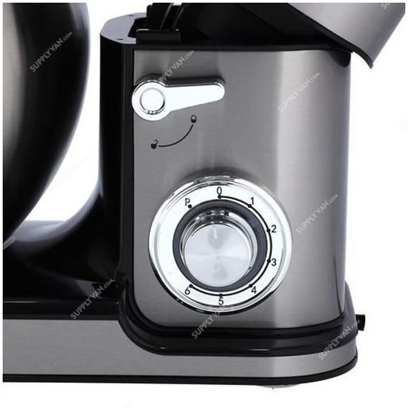 Geepas Kitchen Machine With Mixing Bowl, GSM43041, 2000W, 10 Ltrs, Black/Silver