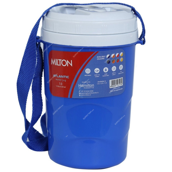 Milton Atlantic Water Jug, PJT, Polyurethane, 1 Ltr, Blue