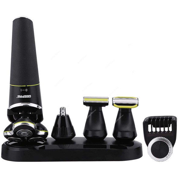 Geepas 5 In 1 Grooming Set, GTR56025UK, 5VDC, Black