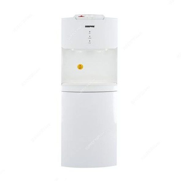 Geepas Hot and Cold Water Dispenser, GWD17016, 2 Tap, 7 Ltrs, White