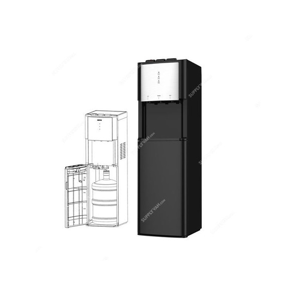 Geepas Bottom Loading Water Dispenser, GWD17021, 3 Tap, 500W, Black