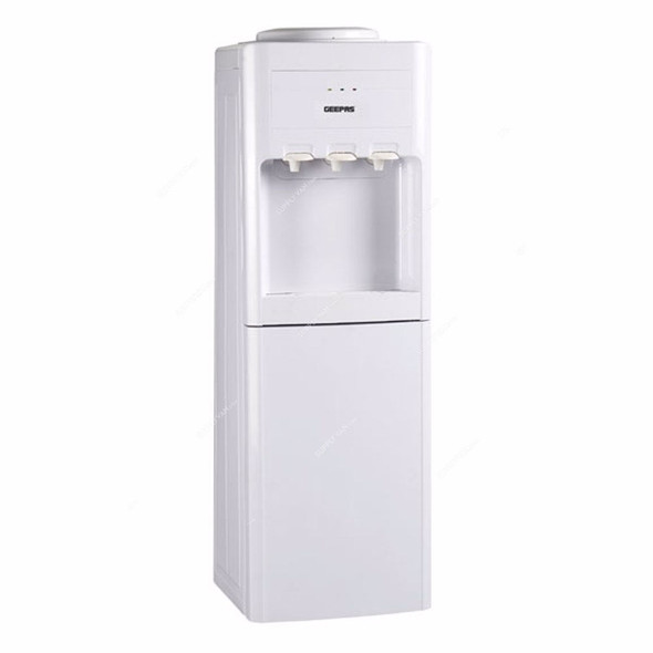 Geepas Hot and Cold Water Dispenser, GWD8354, 3 Tap, 3.8 Ltrs, White