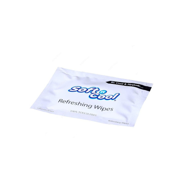Hotpack Soft n Cool Refreshing Wet Wipes, SNCWTL, Large, 1000 Pcs/Pack