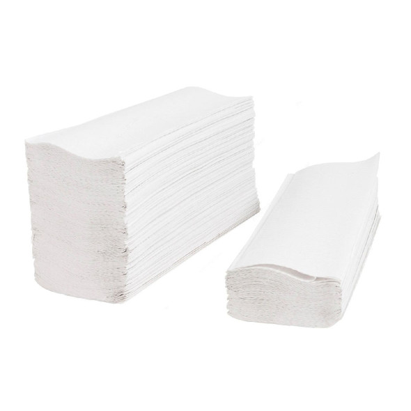 Hotpack Soft n Cool C Fold Tissue, CFOLD2, 2 Ply, 30CM x 25CM, White, 2400 Sheets/Pack
