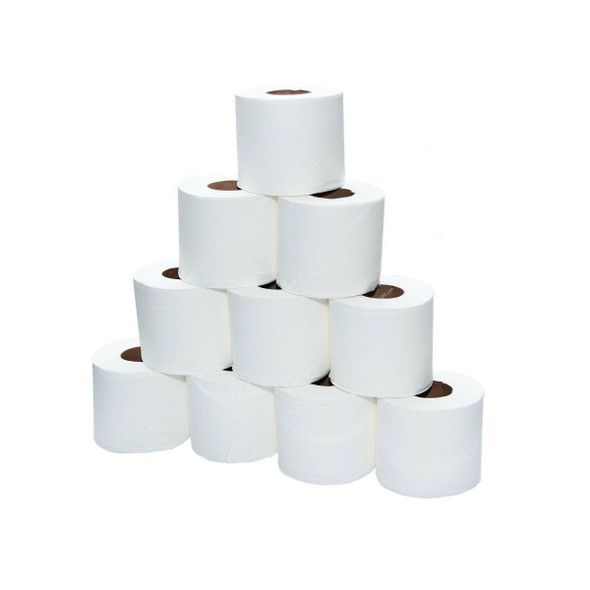 Hotpack Soft n Cool Toilet Tissue Roll, TR500, 2 Ply, 10CM x 10CM, 100 Rolls/Pack