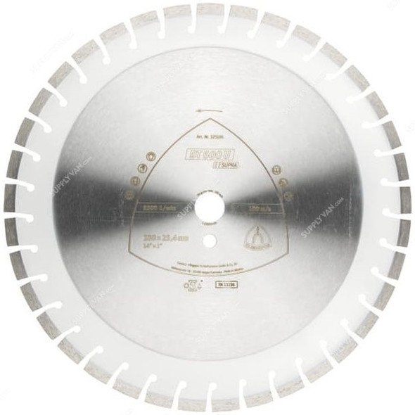 Klingspor Supra Diamond Cutting Blade, DT600U, 25.4 x 400MM