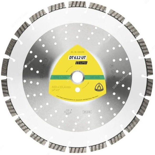 Klingspor Supra Diamond Cutting Blade, DT612UT, 20 x 350MM