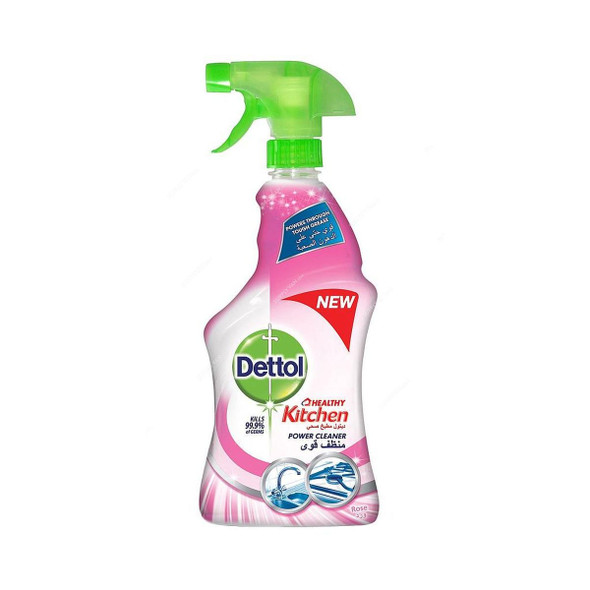 Dettol Healthy Kitchen Power Cleaner Trigger Spray, Rose, 500ML