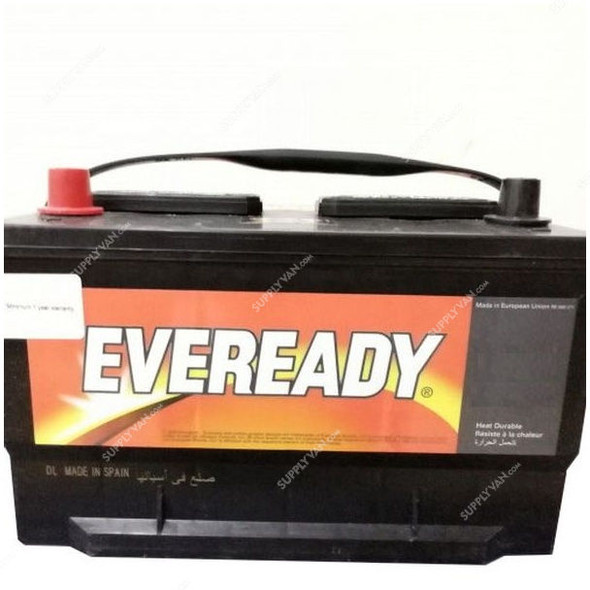 Eveready BCI Car Battery, MF65-72S, 12V, 80Ah, 800A
