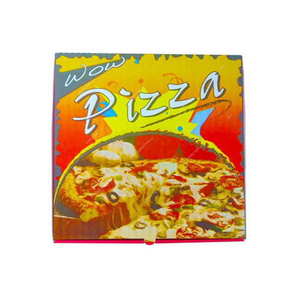 Snh Wow Pizza Box, 23CMX23CM16, Paper, 23 x 23CM, Red, 25 Pcs/Pack