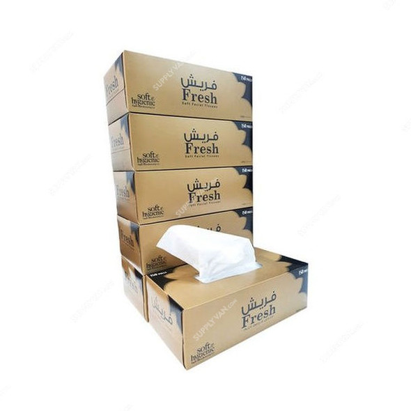 Fresh Facial Tissue, FT1501-30, 2 Ply, 150 Pcs x Pack of 30