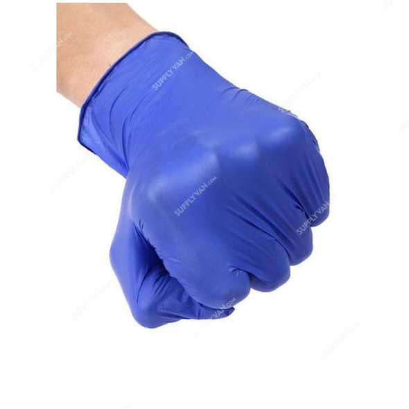 Blue Shield Medical Grade Nitrile Examination Gloves, GL023, L, Blue, 100 Pcs/Pack