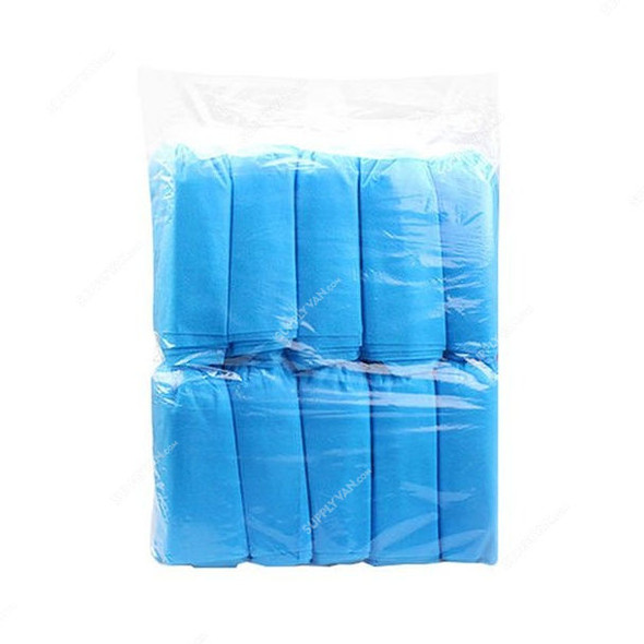 Snh Anti-Slip Disposable Shoe Cover, B007965, Light Blue, 100 Pcs/Pack