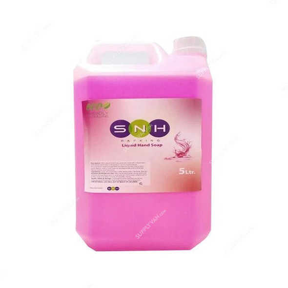 Snh Liquid Hand Soap, SNHT5Ltr, 5 Ltrs, Pink