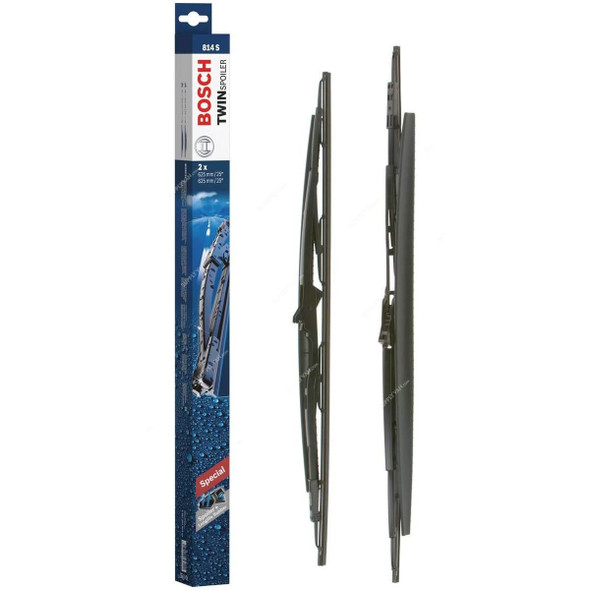 Bosch Twin Spoiler Wiper Blade, 3397001814, 625/625MM, Black, 2 Pcs/Set