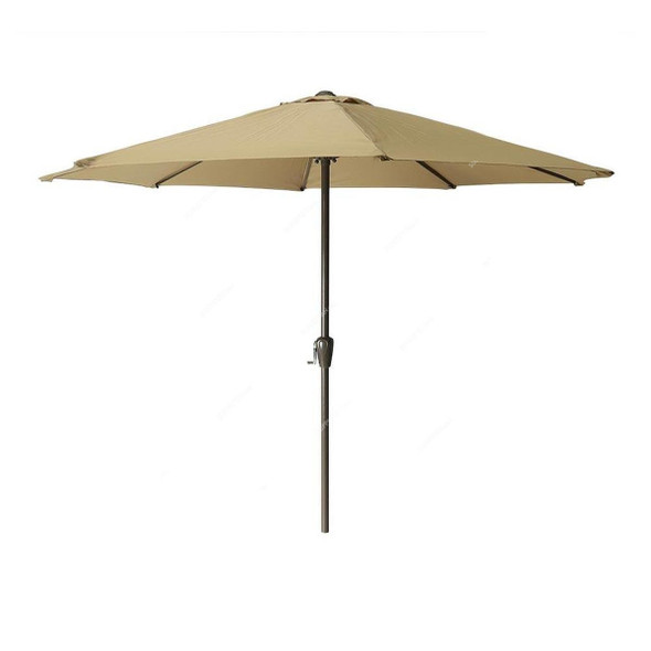 Yatai Garden Parasol Umbrella With Stand, 200 x 260CM, Khaki