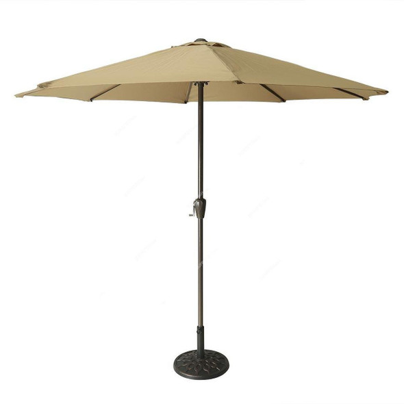 Yatai Garden Parasol Umbrella With Stand, 200 x 260CM, Khaki