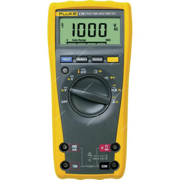 Fluke Digital Multimeter Combo Kit, 179-EDA2, 1000V