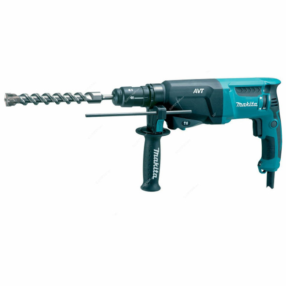 Makita 3 Mode Rotary Hammer, HR2611FT, SDS Plus, 110V, 800W, 26MM