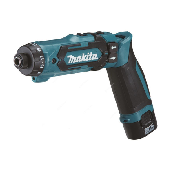 Makita Cordless Driver Drill, DF012DSJ, 7.2V