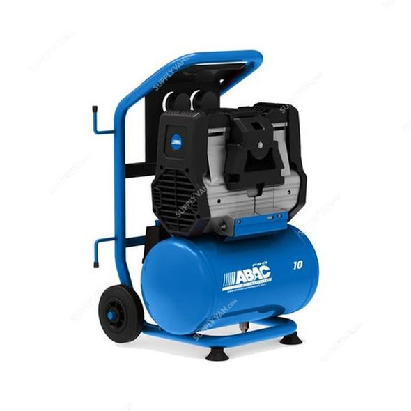 Abac Start Silent Air Compressor With Trolley, OS15P-SS, 10 Bar, 1.5 HP, 10 Ltrs Tank Capacity