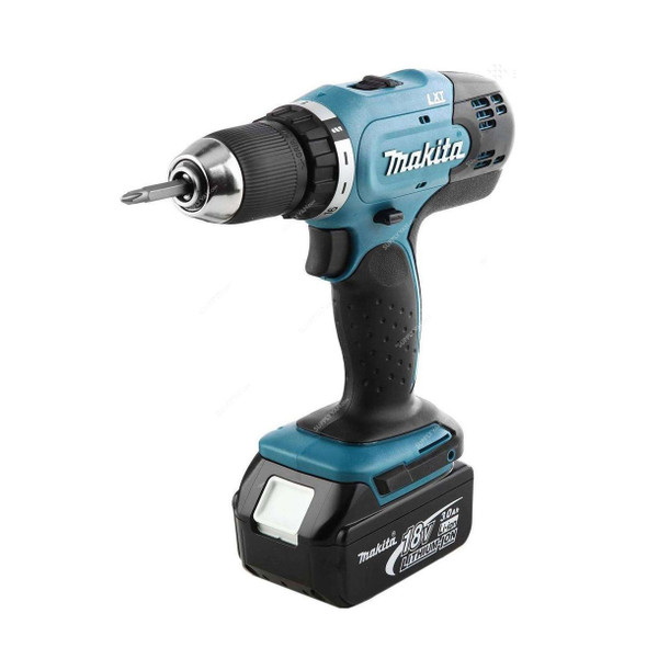 Makita LXT Cordless Drill Driver, DDF453RFE, 2x 3.0Ah Battery, 1x 18V Charger, 13MM