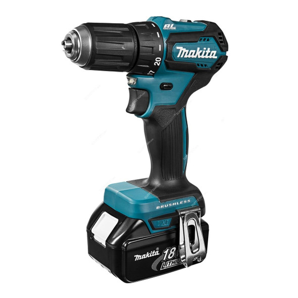 Makita LXT Cordless Drill Driver, DDF483RTJ, 2x 5.0Ah Battery, 1x 18V Charger, 13MM