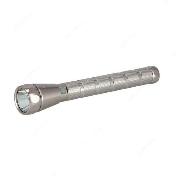 Olsenmark Rechargeable LED Flashlight, OMFL2747, 2500 mAh, Lithium-Ion, Silver