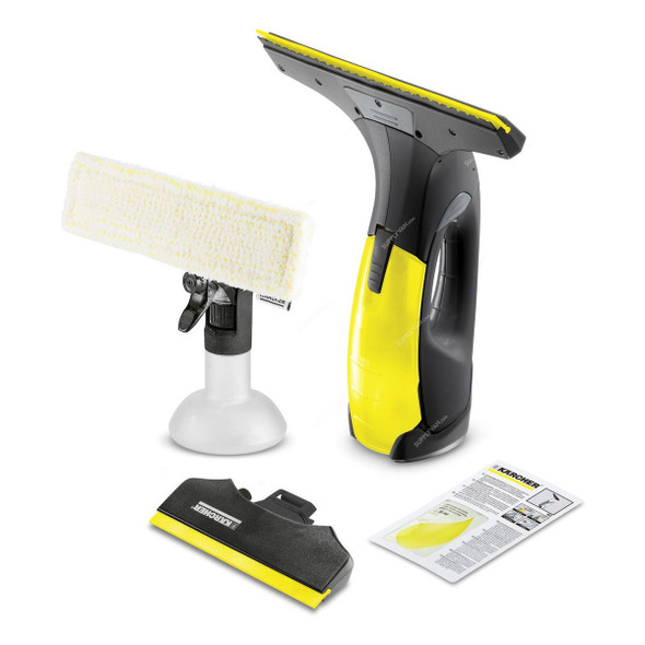 Karcher WV 2 Black Edition Cordless Window Cleaner, 16334250, 220-240V, Black/Yellow