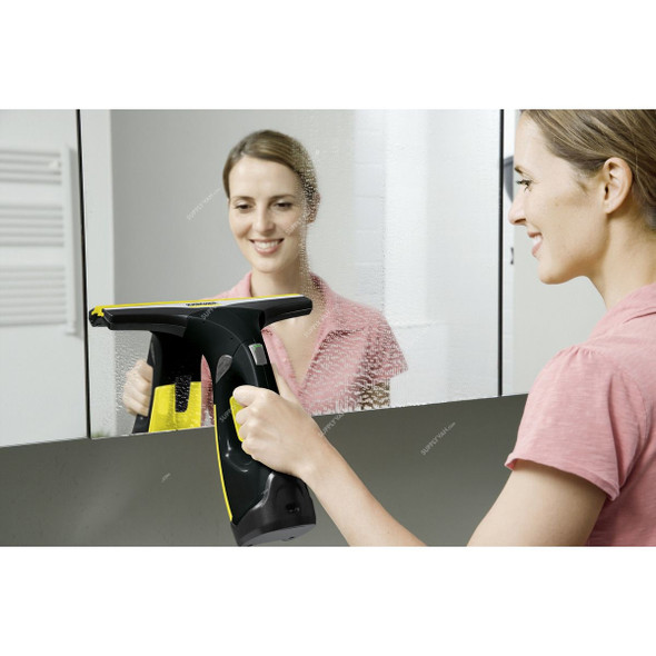 Karcher WV 2 Black Edition Cordless Window Cleaner, 16334250, 220-240V, Black/Yellow
