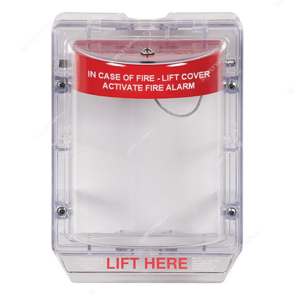 STI Stopper II Activate Fire Alarm Cover, STI-1230, Surface Mount, Polycarbonate