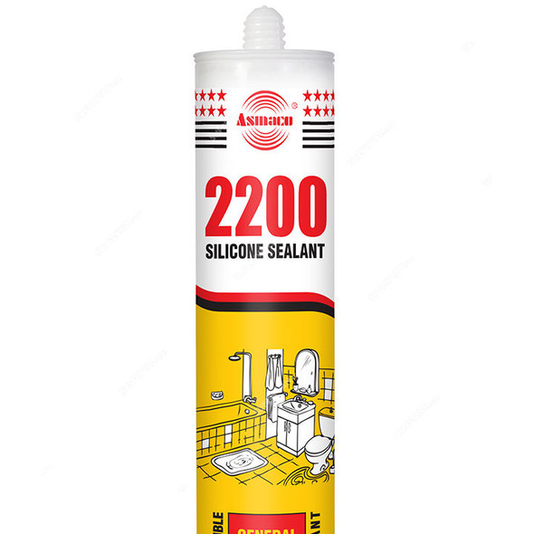 Asmaco Silicone Sealant, 2200, 280ML, 24 Pcs/Carton