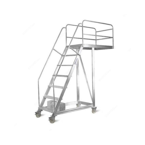 Topman Cantilever Staircase Ladder, CSAL19, Aluminium, 18+1 Steps, 250 Kg Loading Capacity