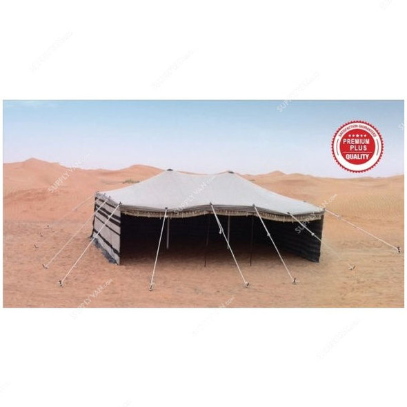 Deluxe Tent, AMT-115, Iron Stick, 7 x 5 Mtrs, White/Black