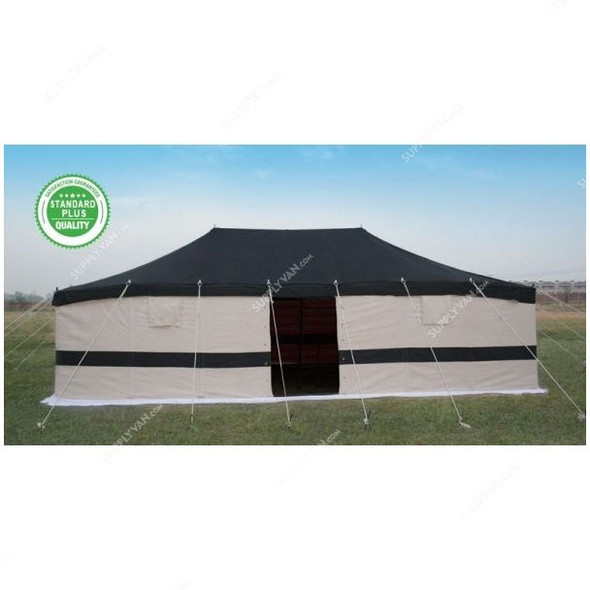 Arabic Deluxe Tent, AMT-122, Iron Stick, 8 x 5 Yards, Black/White