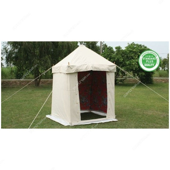 Bath Tent, AMT-131, Wood Stick, 5 x 5 Feet, White