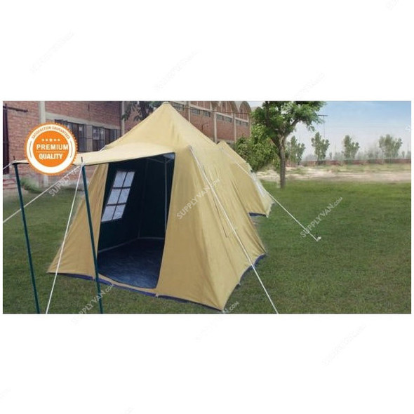 Camping Tent, AMT-138, Iron Stick, 3 x 3 Mtrs, White